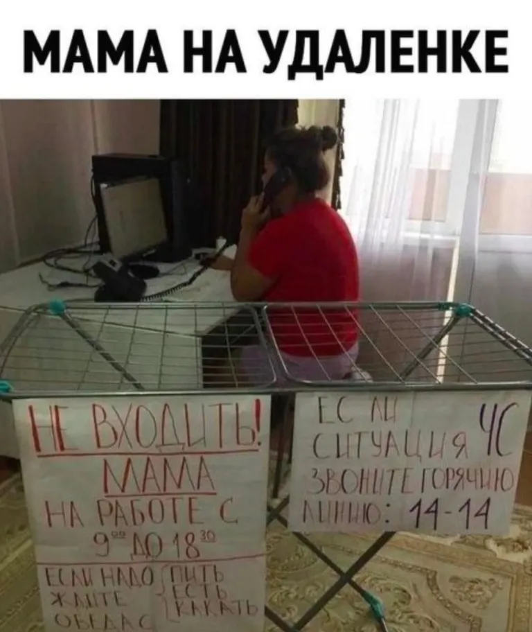 Мама на удалёнке